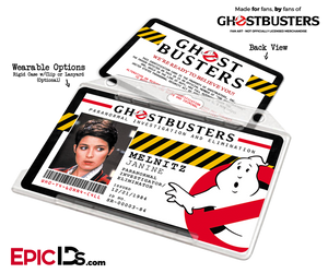 Ghostbusters Paranormal Investigation Cosplay Name Badge/ID Card - Janine Melnitz