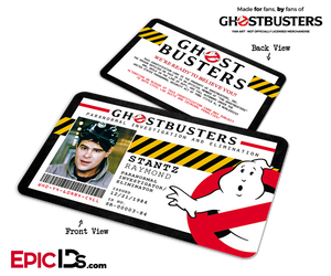 Ghostbusters Paranormal Investigation Cosplay Name Badge/ID Card - Raymond Stantz