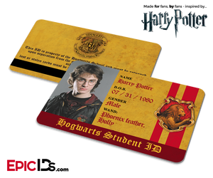 Harry Potter Inspired Hogwarts Student ID (Gryffindor) - Harry Potter