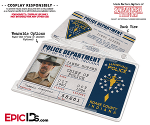 Hawkins Police Department 'Stranger Things' ID Card - Jim Hopper (James)