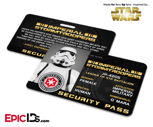 Star Wars Inspired - Imperial Stormtroopers Security Pass