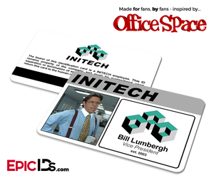 Office Space Inspired Initech Employee ID / Name Badge - Bill Lumbergh