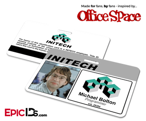 Office Space Inspired Initech Employee ID / Name Badge - Michael Bolton