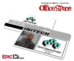 Office Space Inspired Initech Employee ID / Name Badge - Samir Nayeenanajar