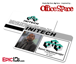 Office Space Inspired Initech Employee ID / Name Badge - Samir Nayeenanajar