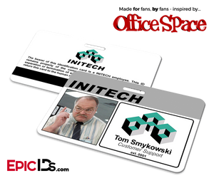 Office Space Inspired Initech Employee ID / Name Badge - Tom Smykowski