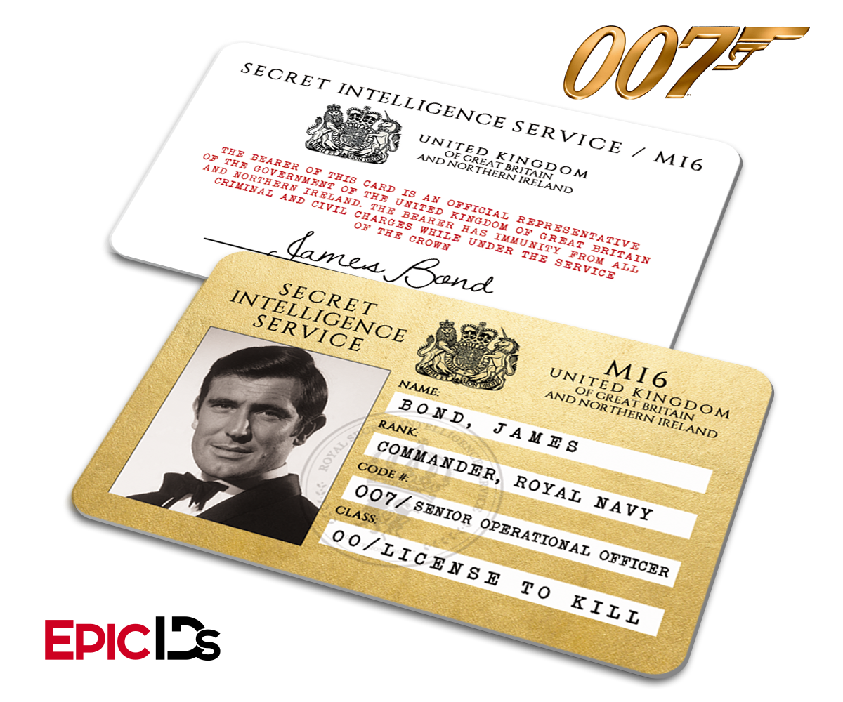 James Bond 007  Inspired (George Lazenby) Secret Intelligence Service ID