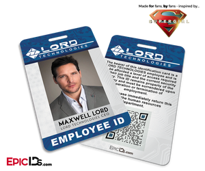 Supergirl TV Series Inspired LORD Industries Employee ID - Maxwell Lord
