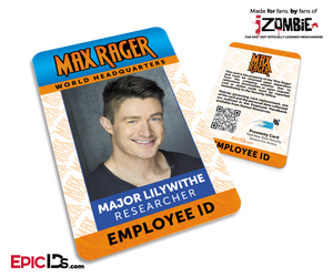 Max Rager 'iZombie' Cosplay Employee ID - Major Lilywithe
