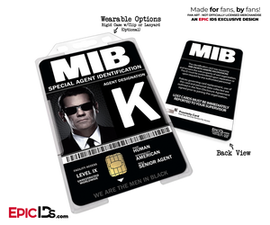 Special Agent 'MIB - Men In Black' Cosplay Name Badge [Movie Characters]