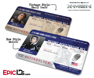 Mutant Registration Act 'X-Men' Identification Card - Peter Maximoff / Quicksilver