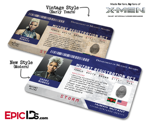 Mutant Registration Act 'X-Men' Identification Card - Ororo Munroe / Storm