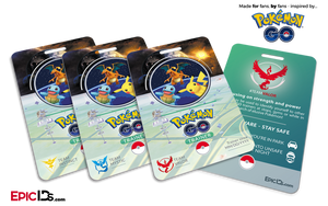 Pokemon GO Inspired Team Mystic, Valor or Instinct Trainer ID Card
