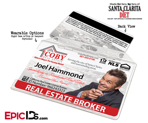 Coby Real Estate 'Santa Clarita Diet' Cosplay / Name Tag / Broker ID - Joel Hammond