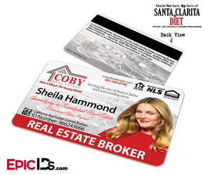 Coby Real Estate 'Santa Clarita Diet' Cosplay / Name Tag / Broker ID - Sheila Hammond