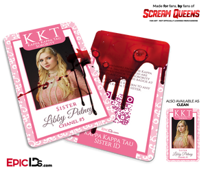 Kappa Kappa Tau 'Scream Queens' Sorority Cosplay ID - Chanel #5 (Libby Putney)