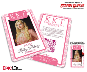Kappa Kappa Tau 'Scream Queens' Sorority Cosplay ID - Chanel #5 (Libby Putney)