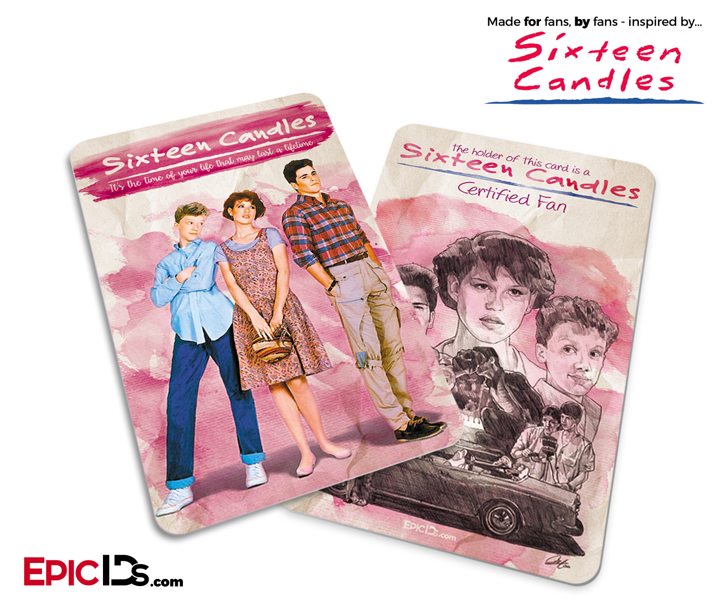 Sixteen Candles Inspired Fan Card