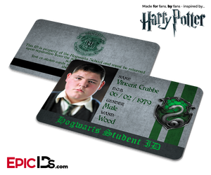 Harry Potter Inspired Hogwarts Student ID (Slytherin) - Vincent Crabbe