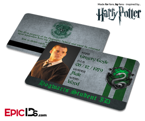 Harry Potter Inspired Hogwarts Student ID (Slytherin) - Gregory Goyle