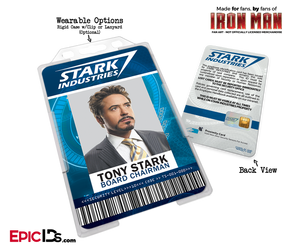 Iron Man / Avengers Inspired Stark Industries Cosplay Name Badge Employee ID [Movie Characters]