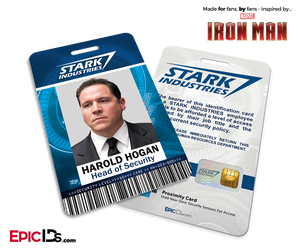 Iron Man / Avengers Inspired Stark Industries Employee ID - Harold Hogan