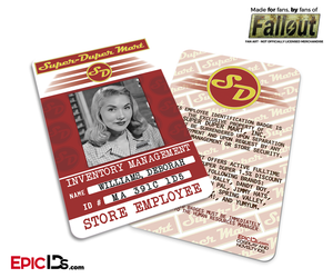 Super Duper Mart 'Fallout' Cosplay Employee ID Badge [Photo Personalized]