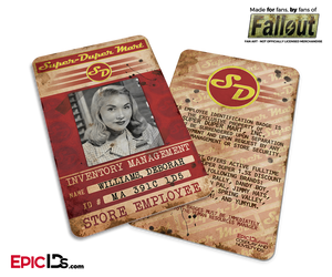 Super Duper Mart 'Fallout' Cosplay Employee ID Badge [Photo Personalized]
