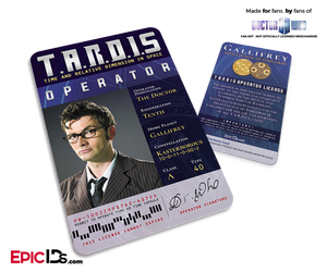 TARDIS 'Doctor Who' Operator License - (10) The Tenth Doctor