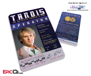 TARDIS 'Doctor Who' Operator License - (05) The Fifth Doctor