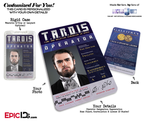 TARDIS 'Doctor Who' Operator License [Photo Personalized]