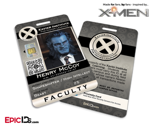 Xavier Institute For Higher Learning 'X-Men' Faculty ID Card - Henry McCoy / Beast
