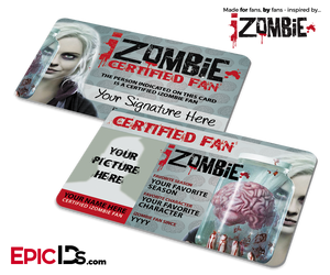 iZombie Certified Fan ID Cards [Standard or Personalized]