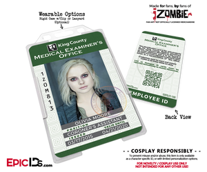 King County Medical Examiners Office 'iZombie' Cosplay Employee IDs [TV Characters]